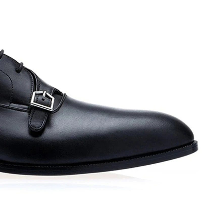Single Monk Style Men Shoes Designer Original Luxury Handmade Dress Best Man Party Genuine Leather Shoes for Men