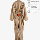 Women Jumpsuit Drawstring Detachable Two Ways Wearing Long Rompers Women Jumpsuit Loose Casual Jumpsuit