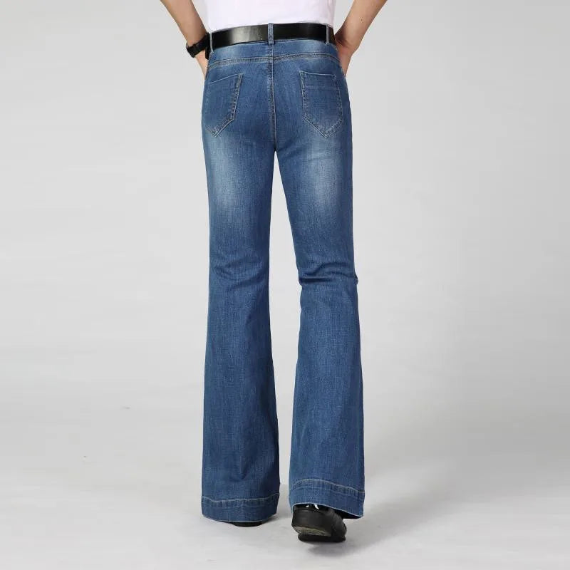 Jeans For Men Men's Flared Jeans Micro Stretch Denim Flared Pants Classic Jeans