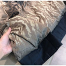 Luxury Bedding Set Tiger Skin Jacquard 140s Satin Cotton Bedspread Quilt Sets King Queen Size Modern Upholstery