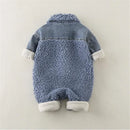 Winter Baby Romper Newborn Denim Baby Snowsuit Jumpsuits Thick Warm Baby Boys Romper