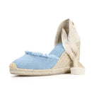 Denim Sandals  Wedge For Women With Ankle Strap