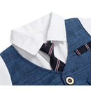 Infant Boys Summer Clothes First Birthday Wedding Toddler Romper Tie Toddler Jumpsuit Xmas Outfist