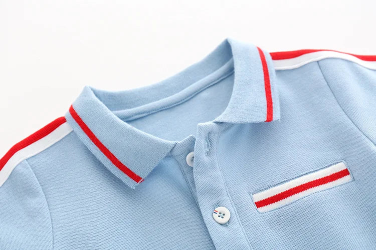 Newborn baby boy summer clothes romper light blue short sleeve cotton jumpsuit outfits infant baby clothing
