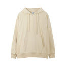 Autumn Long Sleeve Couples Hooded Hoodies Pure Women Cotton High Quality Oversize Style Women Hoodies