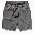 Gray shorts with drawstring on a white background, Obroi