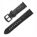 Carved Leather Watch Band 20mm/22mm Watch strap Accessories Switch Ear Watchband