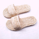 Summer Handwoven Seagrass Slippers Straw Sandals Handmade Slippers Beach