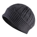 Casual Men's Skullies Knitted Wool Hats Soft Knitting Beanie Winter Cap Men Solid Color Knit Bonnet Outdoor skiing Caps