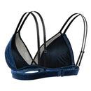 Lining Wire Free Comfort Unpadded Bras Velvet Cup Two layers Thin Bra