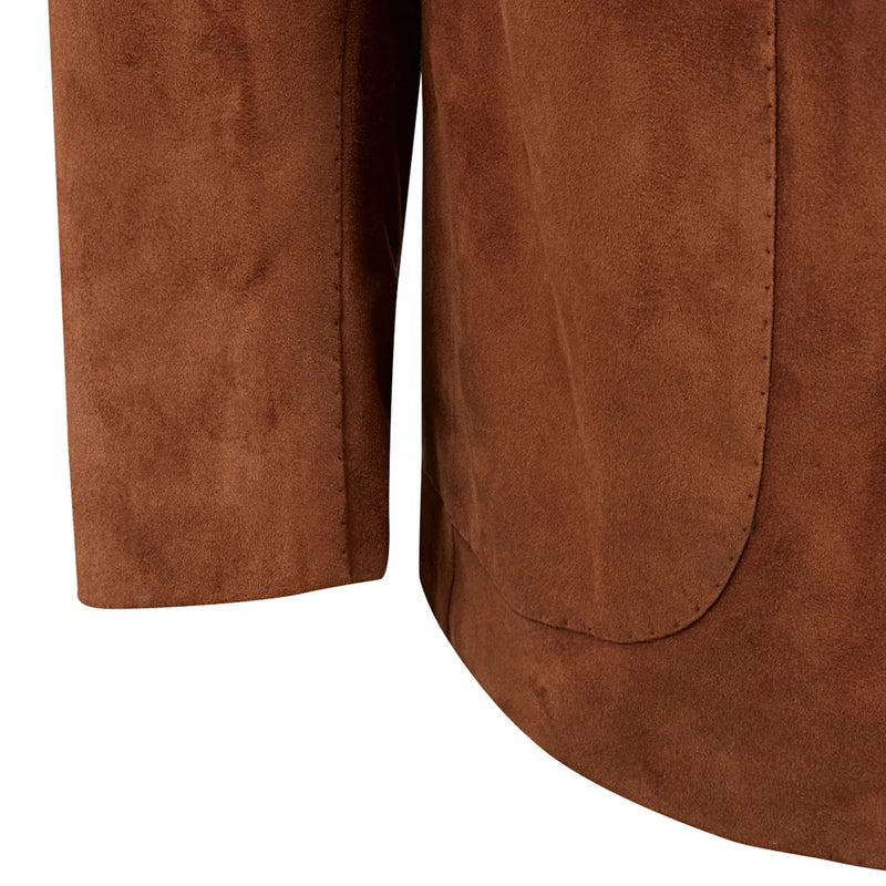 Men Blazer Solid Gentleman Signal Breasted Smart Casual