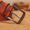 Men leather belt Retro top Genuine Leather Belts for men