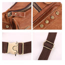 Genuine Leather Men Messenger Bag Casual Crossbody Bag Handbag Male Travel Shoulder Chest Bag