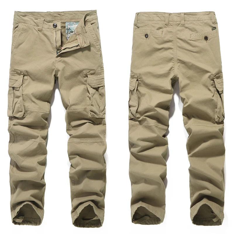 Men Cargo Pants Black Pocket Cargo Pants Harem Sweatpants Tactical Trousers