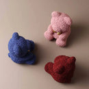 Rose Bear Figurine Statue Resin Crafts Sculpture Home Desktop Decoration Creative Boyfriend Girlfriend Love Wedding Decor Gifts