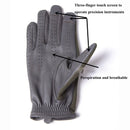 Leather Men Gloves Pilot Flame Retardant Cloth Genuine Leather Breathable Touchscreen Gloves Male