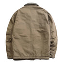 Winter Men's Wool Fleece Jacket Casual Cotton Bomber Coat Khaki Thermal Warm Windbreaker for Male