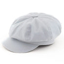 Octagonal Cap Big Head Plain Beret Hat