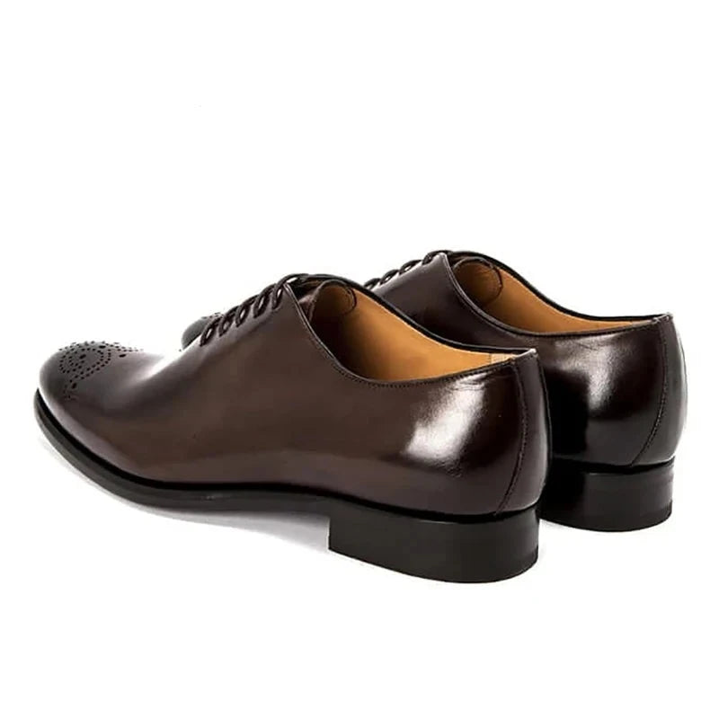 Oxford Dress Man Business Shoe Handmade Shoes Wedding Solid Genuine Leather Best Men Shoes