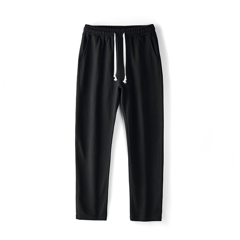 Men Pants Autumn Winter Sport Fitness Jogger Pants Cotton Black Loose Straight Long Sweatpants Outdoor Casual Trousers