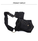Vintage Unisex Fanny Pack Multi-pockets Waist Bag Canvas Hip Bum Bag Women Chest Bag Bohemian Leg Phone Bag