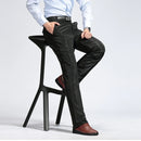Winter Pants Men Padded Smart Casual Pants for Men Business Down Pants Warm Duck Down Trousers