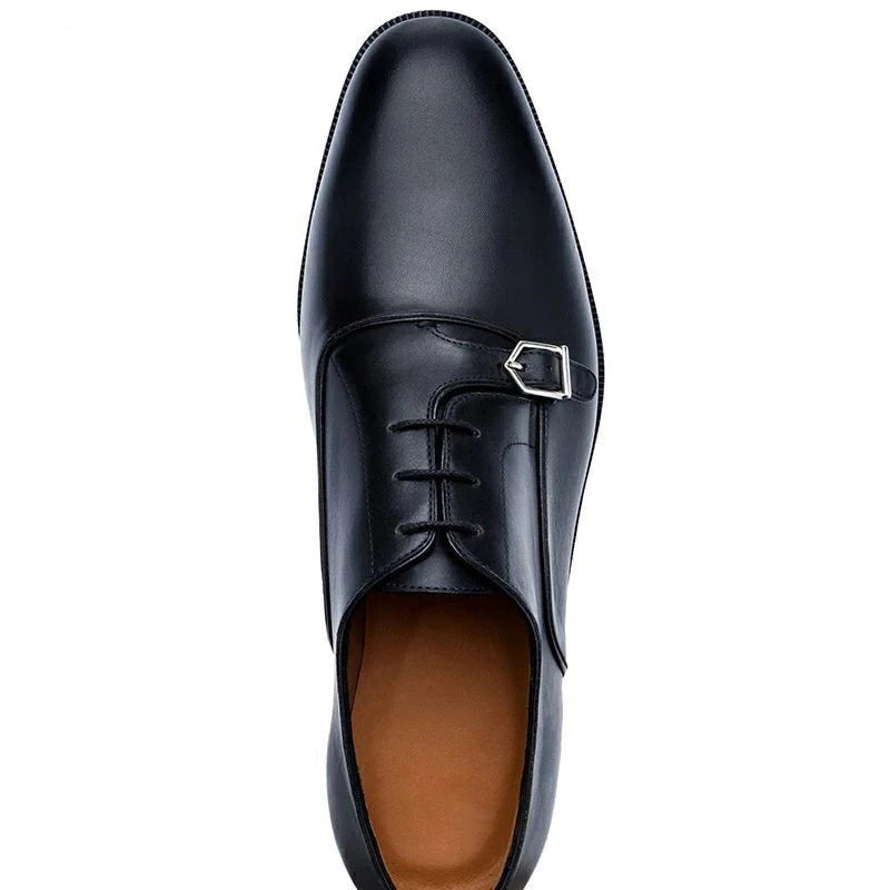Single Monk Style Men Shoes Designer Original Luxury Handmade Dress Best Man Party Genuine Leather Shoes for Men