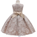 Spring Summer Flower Girl Dresses Christmas Print Princess Birthday Party Dress Children Girls Ball Gown