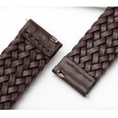 Genuine Leather Braided Watch Strap Quick Release Wrist Band Bracelet Accessories