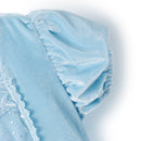 Little Girls Blue Cinderella Dress Up Children Puff Sleeve Elegant Prom Party Dress Kids Girl Birthday Princess Costume