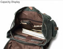 Retro rucksack outdoor travel large capacity backpack simple men's magnetic buckle