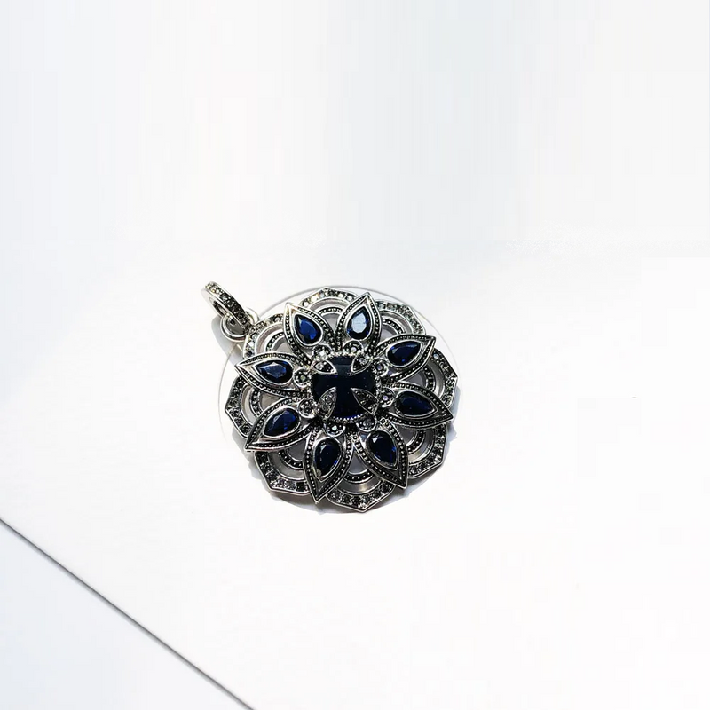 Pendant Blue Jewelry  Europe Necklace Accessories Gift For  Woman