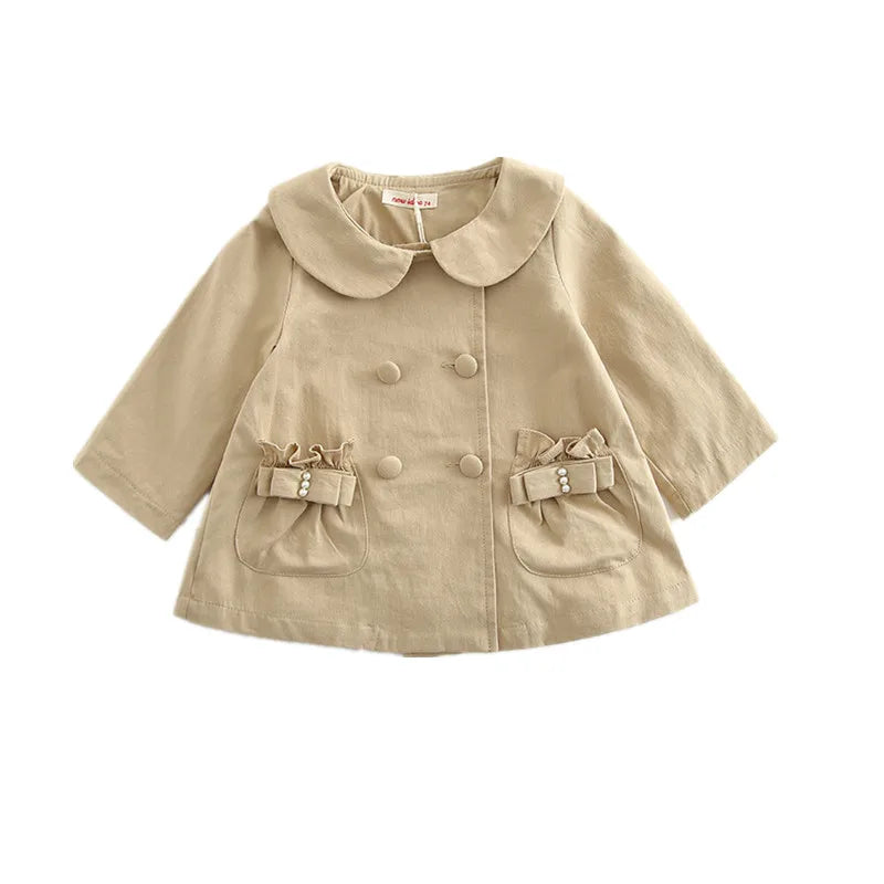 Spring Autumn Girls Windbreaker Children Outwear Baby Coats Kids Jacket