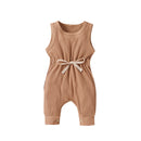 Summer Boy Girl Clothes Infant Baby Kids Girl Solid Sleeveless Romper Jumpsuit Playsuit Sunsuit Outfits Clothes
