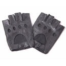 Gloves Male Locomotive Real Leather Gloves Men Semi-Finger