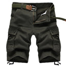 Men Summer Knee Length Cargo Shorts Trousers Sweatpants Hombre Male Casual Slim Fit