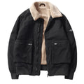 Winter Men's Padded Clothes Leisure Plush Fleece Jacket Outdoor Overalls Coat