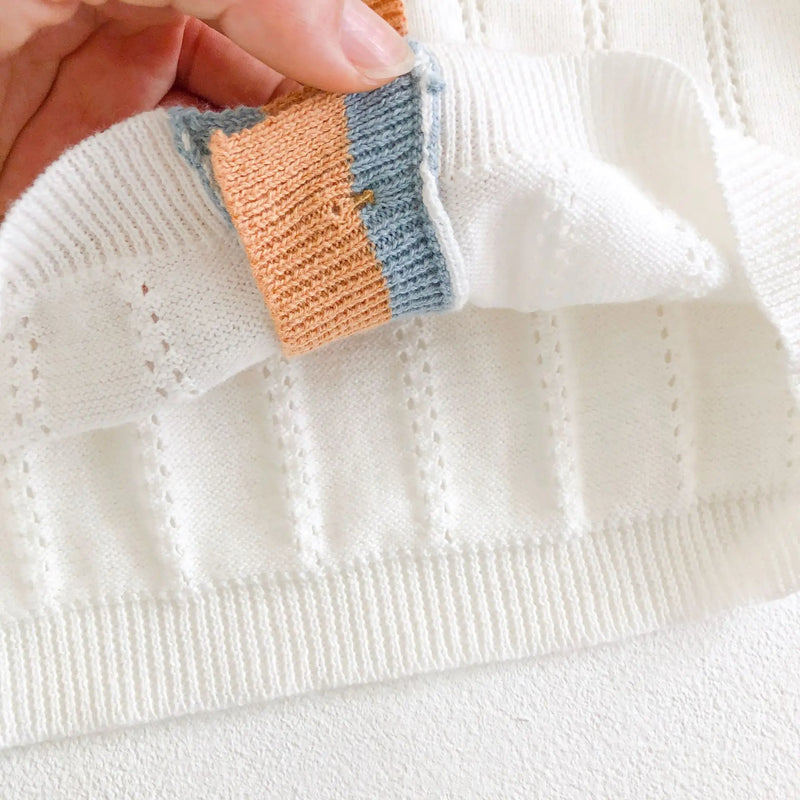 Summer Baby Girl Baby Boy Cardigan Sunscreen Air-conditioning Shirt Jacket Long-sleeved Knitted Jacket