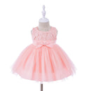 Spring Autumn Baby Girls Sleeveless Lace Dress First Birthday Party Wedding 0-2 Yrs Lovely Princess Infant Dresses