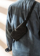 Chest Bag Men Genuine Leather Luxury Handmade Male Storage Crossbody Shoulder Handbag