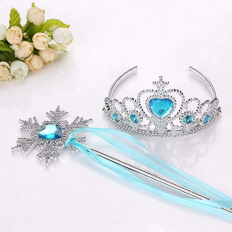 Girls Princess Crown Hair Accessories Bridal Crown Crystal Diamond Tiara Hoop Headband Hair Bands For Kids Party Hairbands