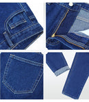 High Waist Boyfriend Jeans Women Blue Dense Denim Pants Mom Jean For Women Jeans