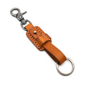 Men Genuine Leather Luxury Handmade Metal Car Key Ring Multifunctional Tool Women Retro Key Chain