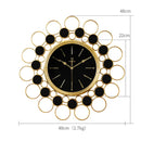 Nordic Light Luxury Copper Plated Wall Clock Living Room Modern Home Art Silent Atmospheric Clock