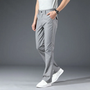 Summer Thin Mens Flared Pants Cargo Pants Men Leg Fit Classic Flare Male Straight Trousers