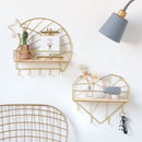 Iron And Wooden Storage Basket With Hook Nordic Key Holder Wall Hanging Hanger Home Decoration