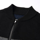 Men Jackets Patchwork Coat Autumn Winter Cardigans Sweaters Knitwear Warm Cardigans Men's Clothing