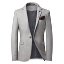 Casual Men Blazer Cotton Slim Suit Blazer Male Suits Jacket Blazers Men Clothing