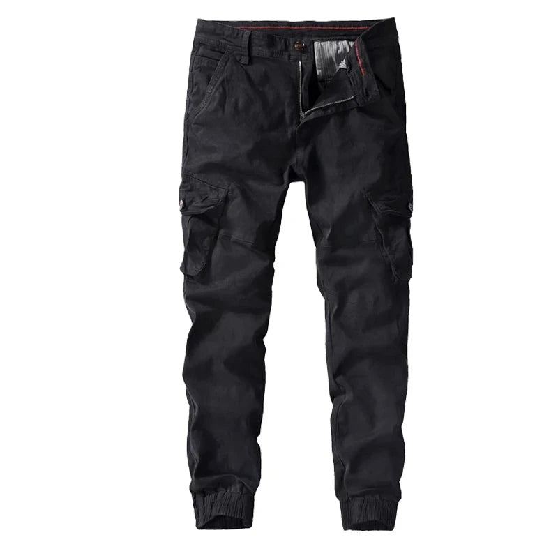 Men's Thick Trousers Casual Outdoor Sports Overalls Retro Trendy Hip-hop Pants