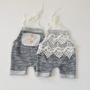 Twin Boy Girls Newborn Props White Lace Decoration Overalls Photo Shoot Studio Accessories Baby Pants